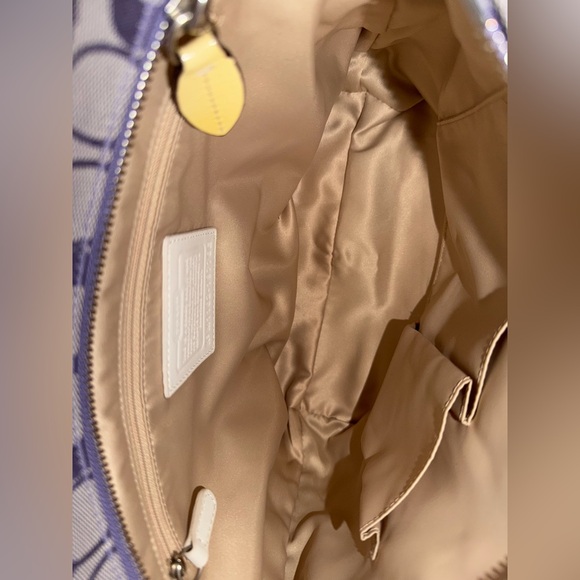 Coach Yellow and Purple Signature Tote - Picture 11 of 13
